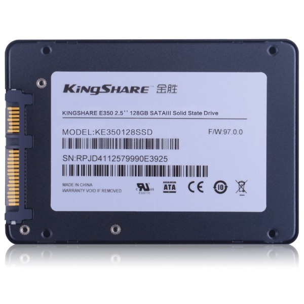 Kingshare 金胜 E350系列 128G 2.5英寸SATA-3固态硬盘 219元包邮（原价268元，京东同款268元） 买手党-买手聚集的地方
