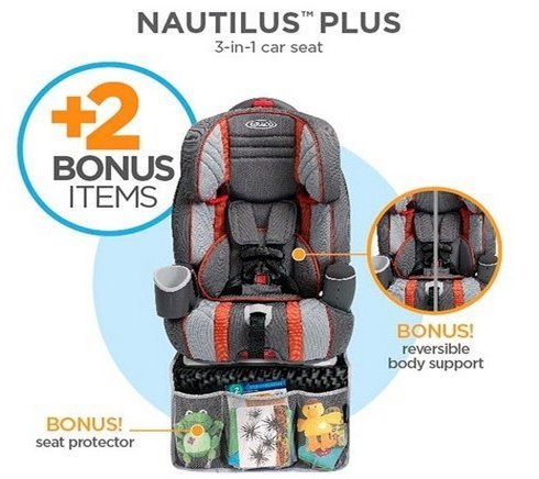 Graco 葛莱 Nautilus Plus 3-in-1儿童安全座椅 100美元约￥635（京东2999元） 买手党-买手聚集的地方