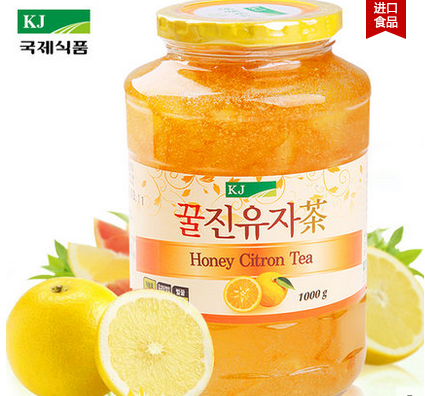神价格，限华北：韩国KJ国际 蜂蜜柚子茶 1kg*2瓶 7.6元（2件0.8折） 买手党-买手聚集的地方