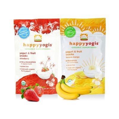 HappyBaby 禧贝 Happy Yogis Organic 溶溶豆 香蕉味+草莓味 2袋 35元（京东64元） 买手党-买手聚集的地方