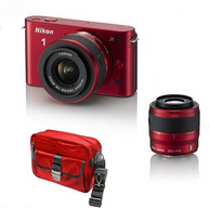 厂翻尼康1 J1数码单反相机配10-30mm VR 30-110毫米VR双镜头和相机包 199.99美刀约￥1248