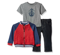Nautica诺帝卡 男童3件套（卫衣+短袖T恤+牛仔裤）12个月