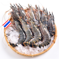 泰国进口 黑虎虾 400g（约16-20只）*4件