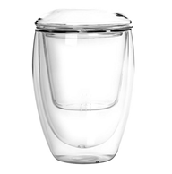 凤朗   三件式双层透明玻璃大肚杯  350ML