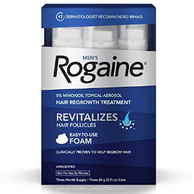 3个月用量，Rogaine 落健 Hair Regrowth Treatment 男用生发泡沫 60g*3支