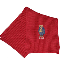 Polo Ralph Lauren 拉夫·劳伦 中性款 刺绣小熊 针织围巾