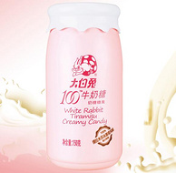 大白兔 牛奶糖瓶装 提拉米苏冰激凌味150g/瓶 X4件
