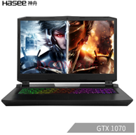 HASEE 神舟 战神 17.3英寸游戏笔记本电脑GX8-CP5S1（i5-8400、8GB、1TB+128GB、GTX1070 8G）