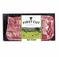 澳大利亚进口，草饲整肉原切！2件x1KG/袋 FIRST CUT 牛腩块