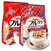17年日本销量第1！卡乐比 水果麦片 经典味 700g+红小豆牛奶风味 700g