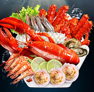 12种进口海鲜：约7.7斤 阳澄联合 龙虾鲍鱼象拔蚌等海鲜 礼盒装