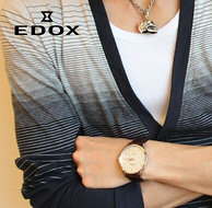 EDOX 依度 Les Vauberts系列 80081-3-AIN 男士机械腕表