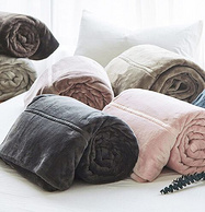 极有家认证，出口品质，Gean's Living简庭 双层法兰绒毛毯