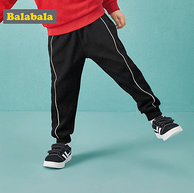 加绒加厚：巴拉巴拉 中小童保暖运动裤