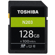 读速100MB/s ：TOSHIBA 东芝 N203 U1 C10 SD存储卡 128GB
