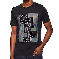 Armani Exchange阿玛尼Metallic Graphic 男T恤