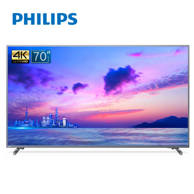 70寸巨幕、4K+HDR： PHILIPS 飞利浦 70PUF6894/T3 70英寸 4K 液晶电视
