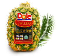 菲律宾进口 Dole 都乐 无冠金菠萝 2个x1.5kg