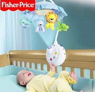Fisher Price 费雪 可爱动物两用声光床铃 婴儿玩具 N8849 249元（亚马逊340元）
