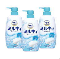 日本 Cow 牛牌 牛乳石碱 温和皂香 沐浴露 550mlx3瓶