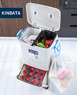 40L 干湿分类：kinbata 厨房垃圾桶