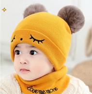 A类品质、加绒保暖：Tianyibear/天意熊 婴幼儿毛线帽