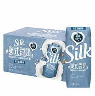 非转基因、低糖：245mlx15包 植朴磨坊 Silk美式原味豆奶