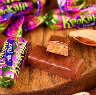 白菜价！俄罗斯进口，网红零食：500gx4袋 KDV 紫皮糖奶味巧克力夹心糖