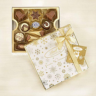 小编长期回购品牌：Lindt 瑞士莲 巧克力 金色圣诞礼盒 250g