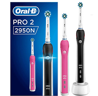 2支，Oral-B 欧乐-B Pro 2 3D电动牙刷 2950N 特别版