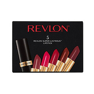 全美销量第一口红：Revlon/露华浓 Super lustrous系列 经典黑管唇膏口红 5支礼品装