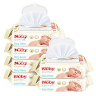 Nuby 努比 婴儿棉柔湿巾 80抽x6包x5件