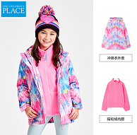 北美top品牌，The Children's Place 女童 三合一冲锋衣