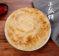 3分钟轻松搞定、老上海风味葱油饼：60gx20片 绿采鲜 半成品手抓饼