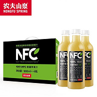 NONGFU SPRING 农夫山泉 新疆苹果汁 900mlx4瓶x2件