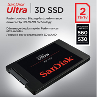 镇店之宝 2TB大容量 SanDisk 闪迪 Ultra 3D  SATA3 固态硬盘