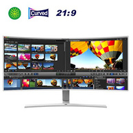 ViewSonic 优派 VX3515-SCHD 35英寸 VA曲面显示器（2560×1080、R2500、DC调光）