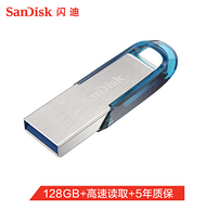 SanDisk 闪迪 酷铄 CZ73 USB3.0 闪存盘 蓝色 128G