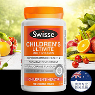 澳洲进口，21种营养集合，可以当糖吃：120片 Swisse 儿童复合维生素