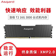 Asgard 阿斯加特 洛极T2系列 台式机内存 16G DDR4 3000MHz
