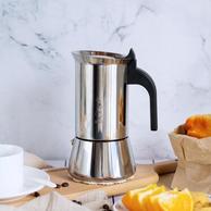 医用不锈钢，全热源适用：意大利 Bialetti比乐蒂 新款venus 电热意式摩卡咖啡壶