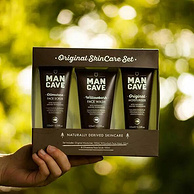 ManCave Originals 男士护肤3件套 磨砂膏100ml+洁面乳125ml+乳液100ml