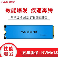 7日0点：Asgard 阿斯加特 AN3系列 M.2 固态硬盘 1T