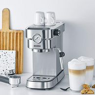 低过海淘，德国百年家电品牌，15bar压力萃取：Severin Espresa Plus系列 半自动咖啡机KA5995