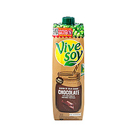 可可粉+杏仁+豆奶：ViveSoy 无糖杏仁味 植物奶1L