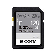 亚马逊销冠！128GB SONY索尼 E系列 SD存储卡SF-E128 UHS-II