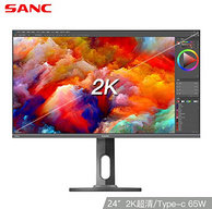 PLUS会员：SANC T5 Pro 24英寸IPS显示器（2K、75Hz、128%sRGB、65W Type-C）