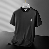 冰丝透气速干，US Polo Assn美国马球协会 男士 圆领针织短袖T恤