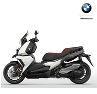 BMW 宝马 C400X 摩托车 雪山白