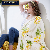 美国第一绒毯品牌：130x180cm BERKSHIRE LIFE 闺蜜系列 单人牛奶绒毛毯